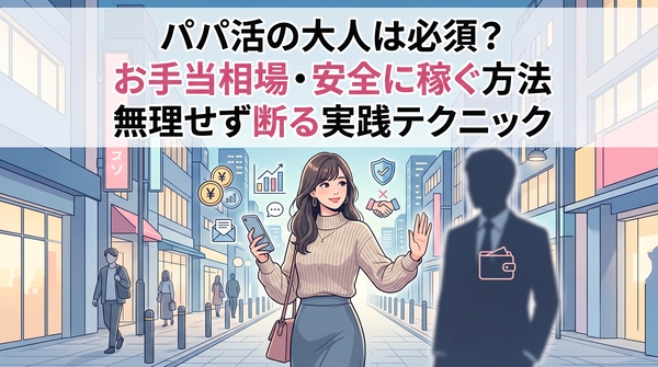 パパ活の大人は必須？お手当相場・安全に稼ぐ方法・無理せず断る実践テクニック